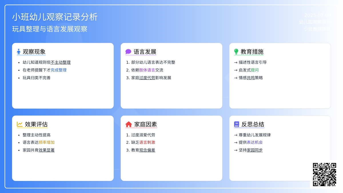 小班观察记录