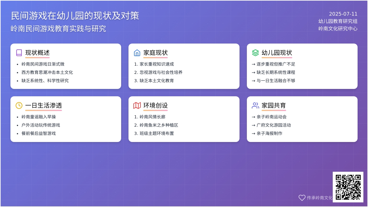 民间游戏在幼儿园的现状及对策论文