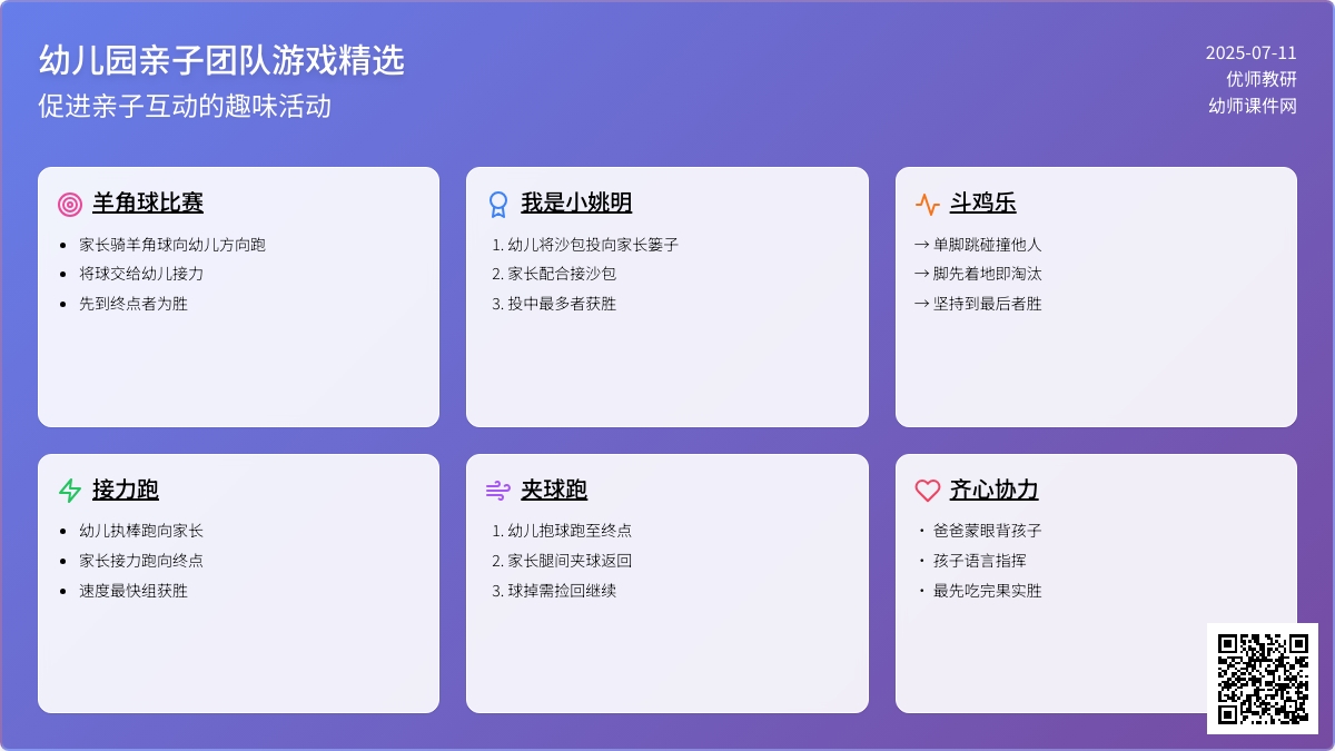 幼儿园亲子团队游戏