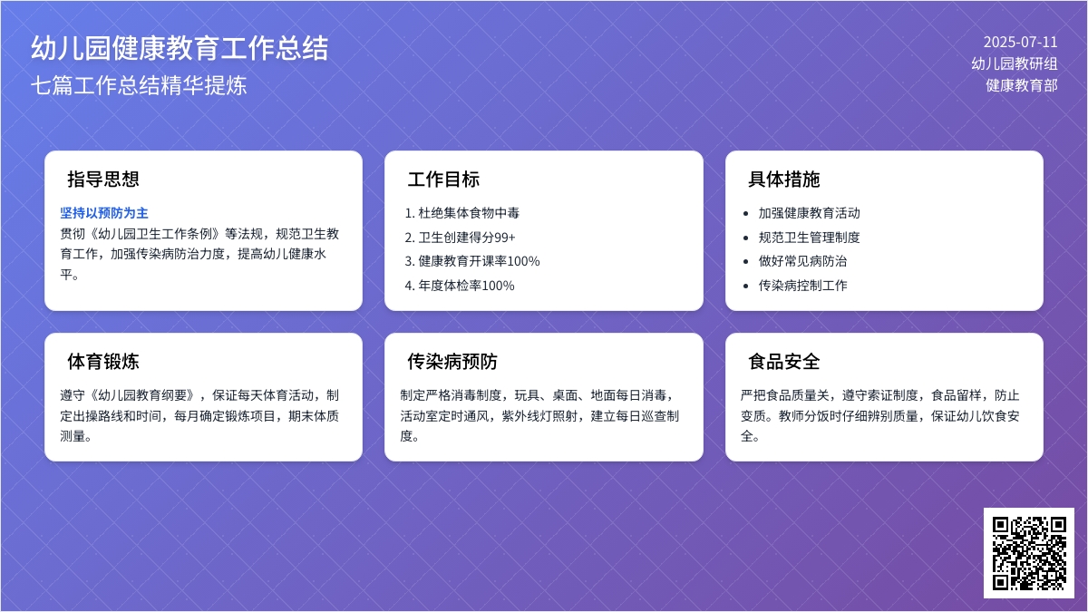 幼儿园健康教育工作总结七篇