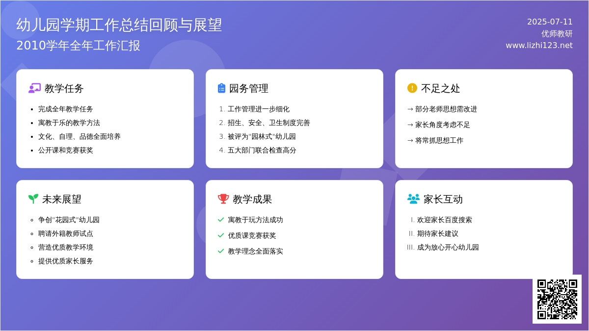 幼儿园学期工作总结回顾与展望 -总结