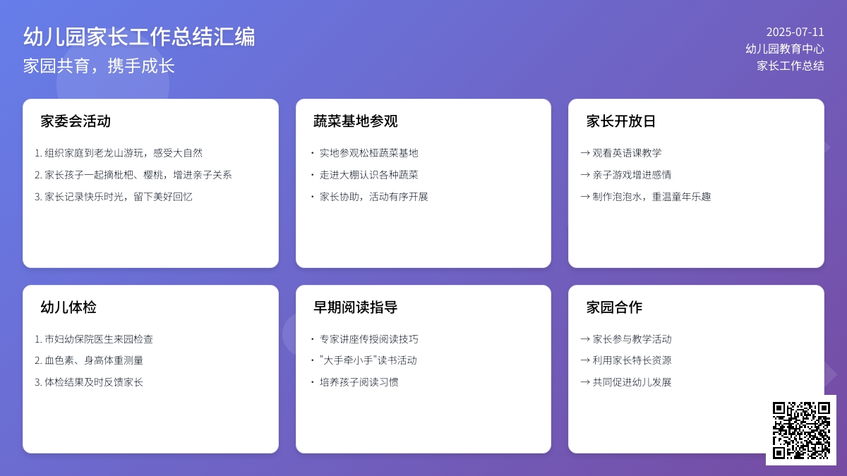 幼儿园家长工作总结汇编7篇