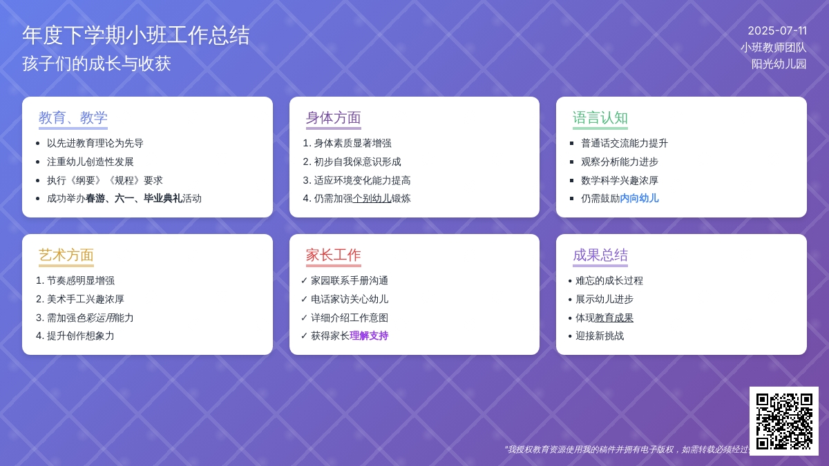 年度下学期小班工作总结