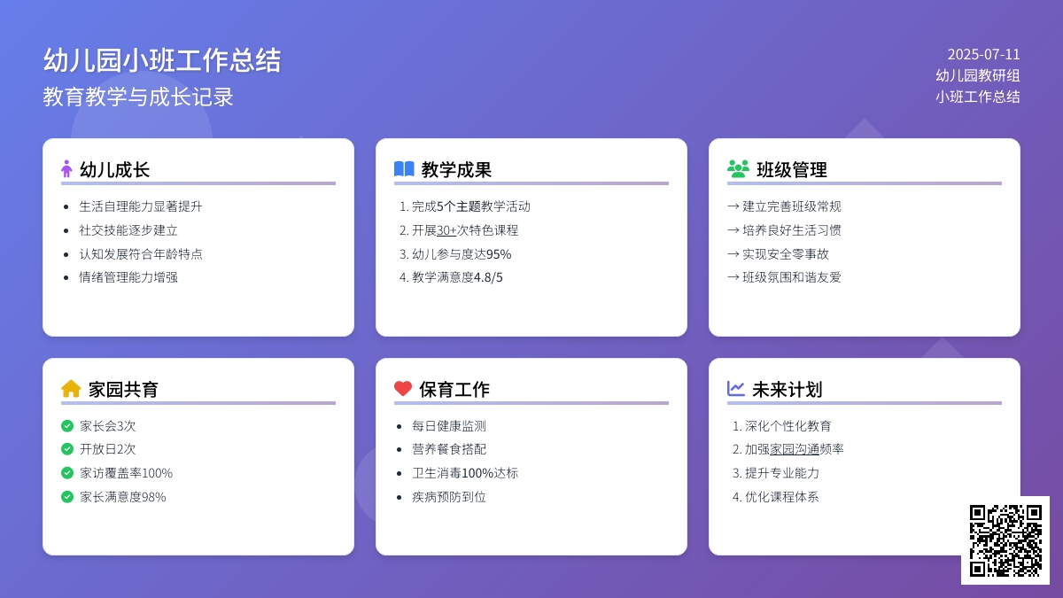 最新幼儿园小班个人工作总结范文