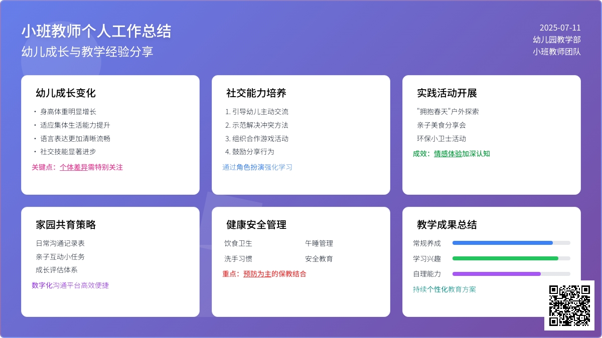 小班教师个人工作总结5篇