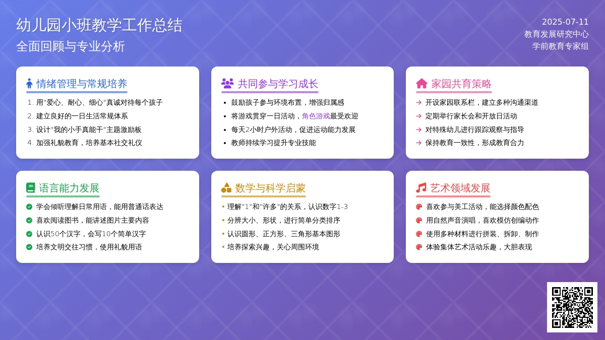 【实用】幼儿园小班教学工作总结4篇