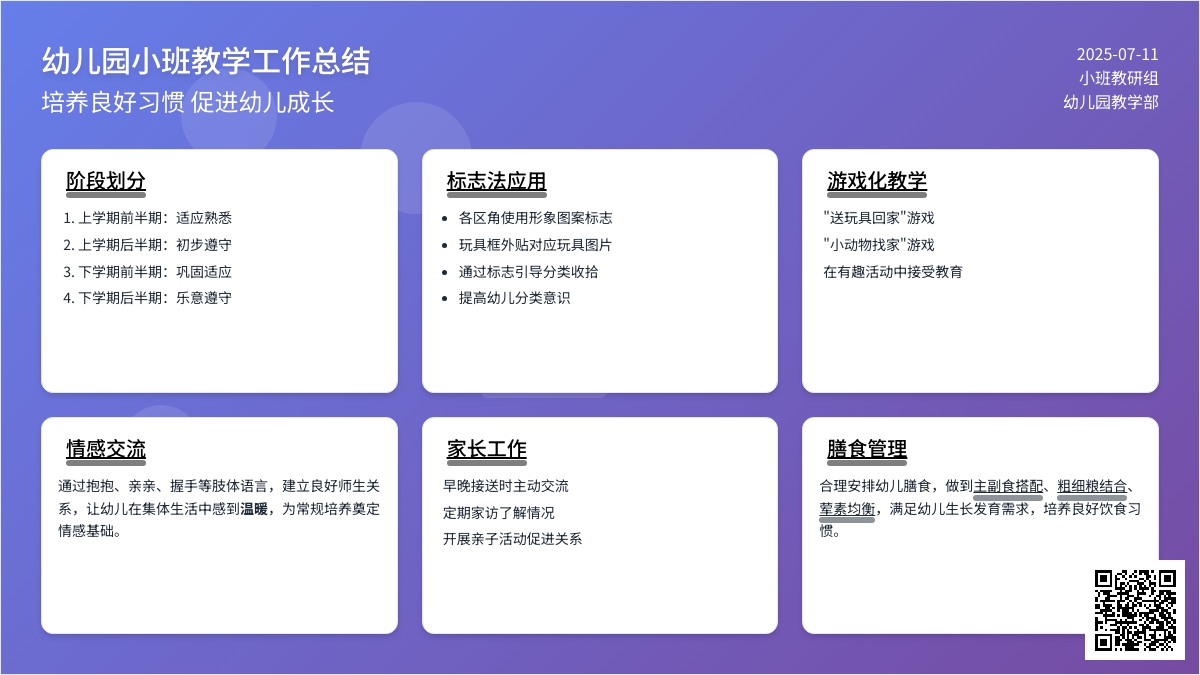 【必备】幼儿园小班教学工作总结3篇