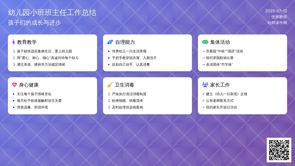 幼儿园小班班主任总结 -总结