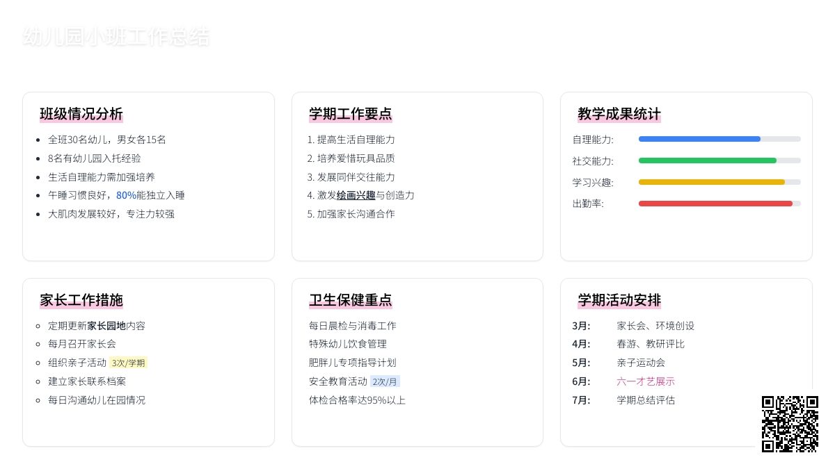 【精品】幼儿园小班工作总结3篇