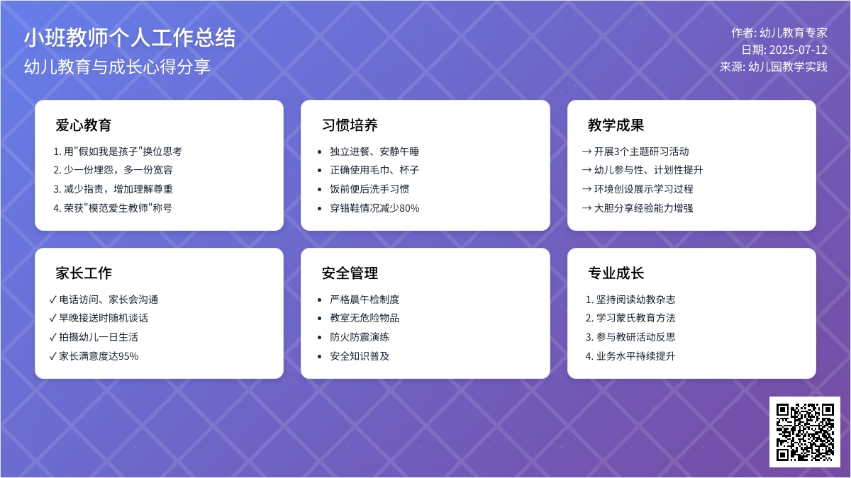 小班教师个人工作总结（精选5篇）
