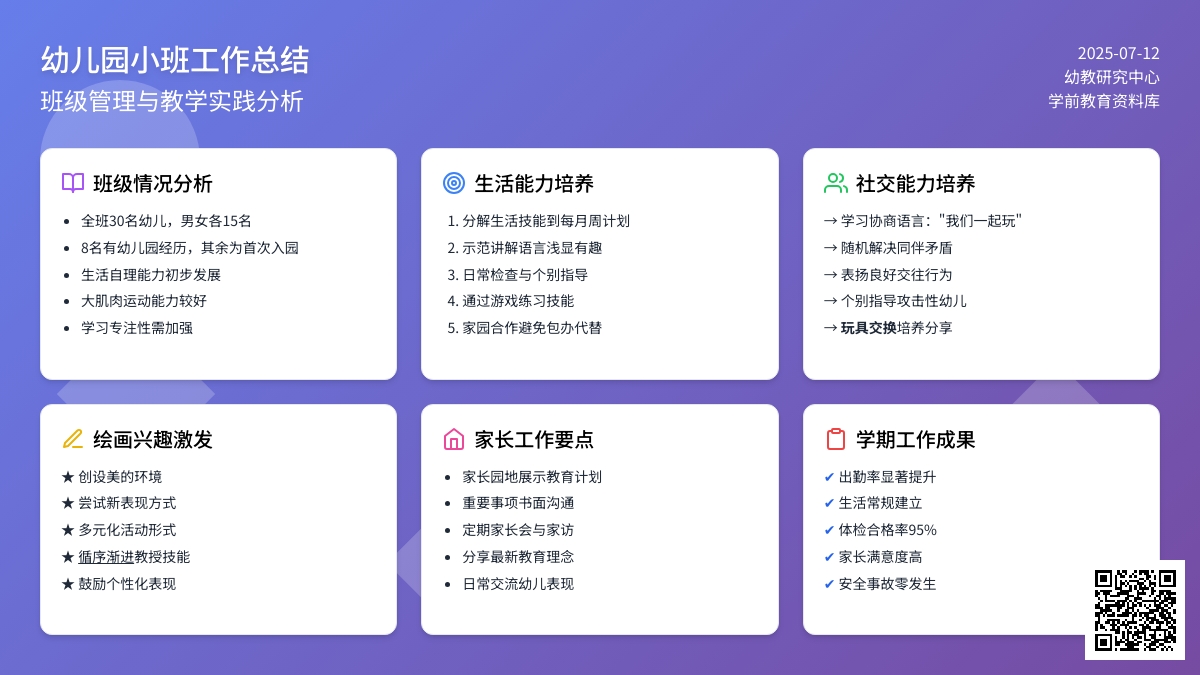 【热门】幼儿园小班工作总结三篇
