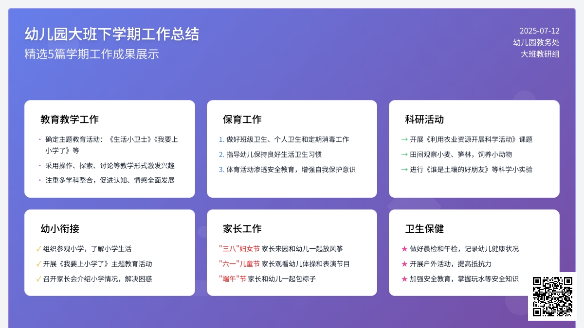 幼儿园大班下学期工作总结（精选5篇）