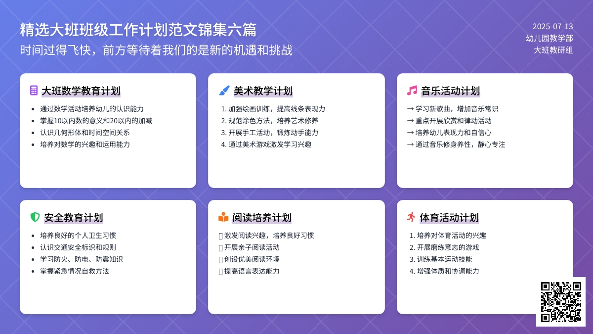 精选大班班级工作计划范文锦集六篇 精选大班班级工作计划范文锦集六篇