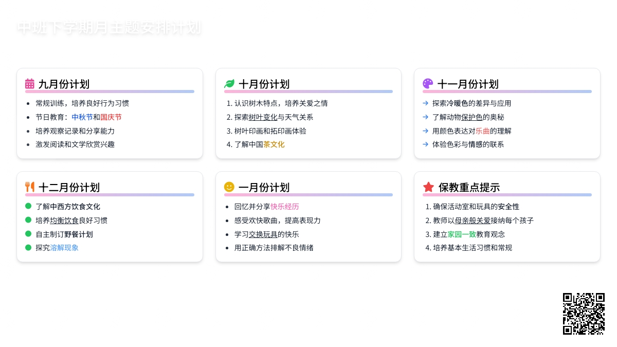 中班下学期月主题安排计划