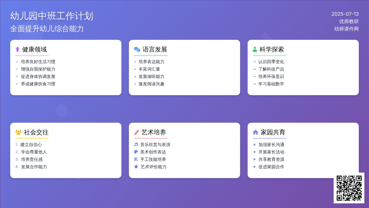幼儿园中班工作计划【精篇】