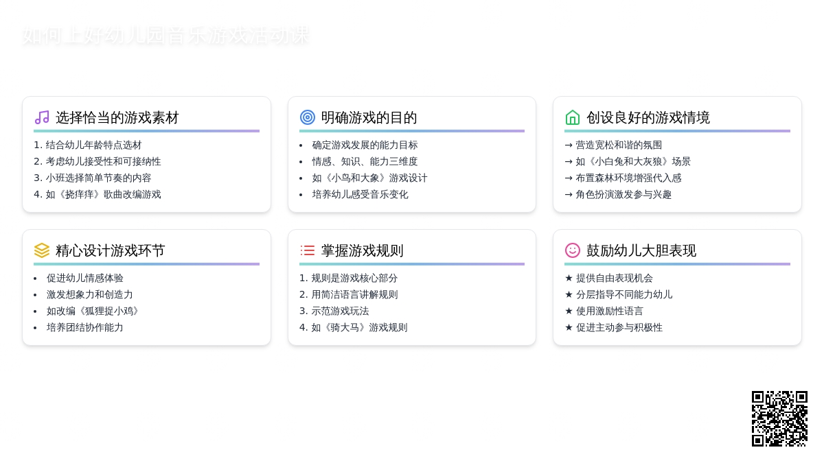 如何上好幼儿园音乐游戏活动课