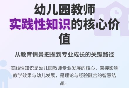 幼儿园教师实践性知识内涵初探-幼师课件网