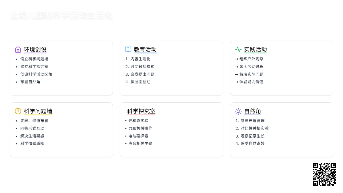 让幼儿园的科学活动生活化