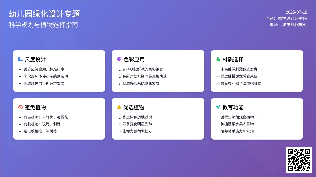 幼儿园绿化设计的植物选择