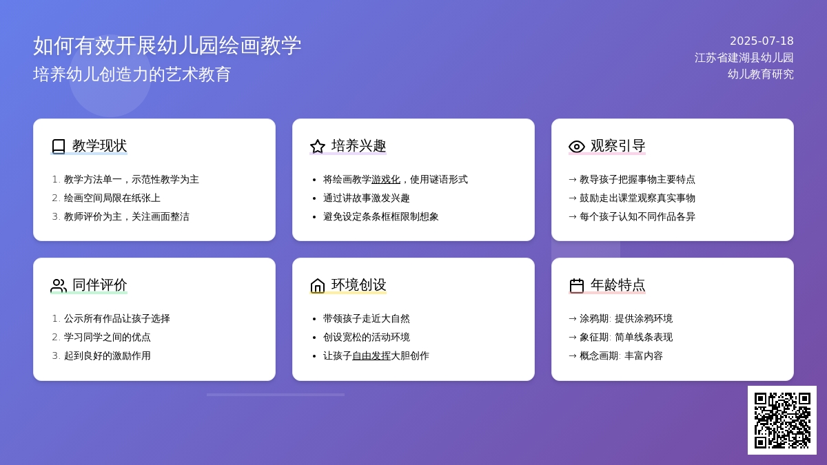 如何有效开展幼儿园绘画教学