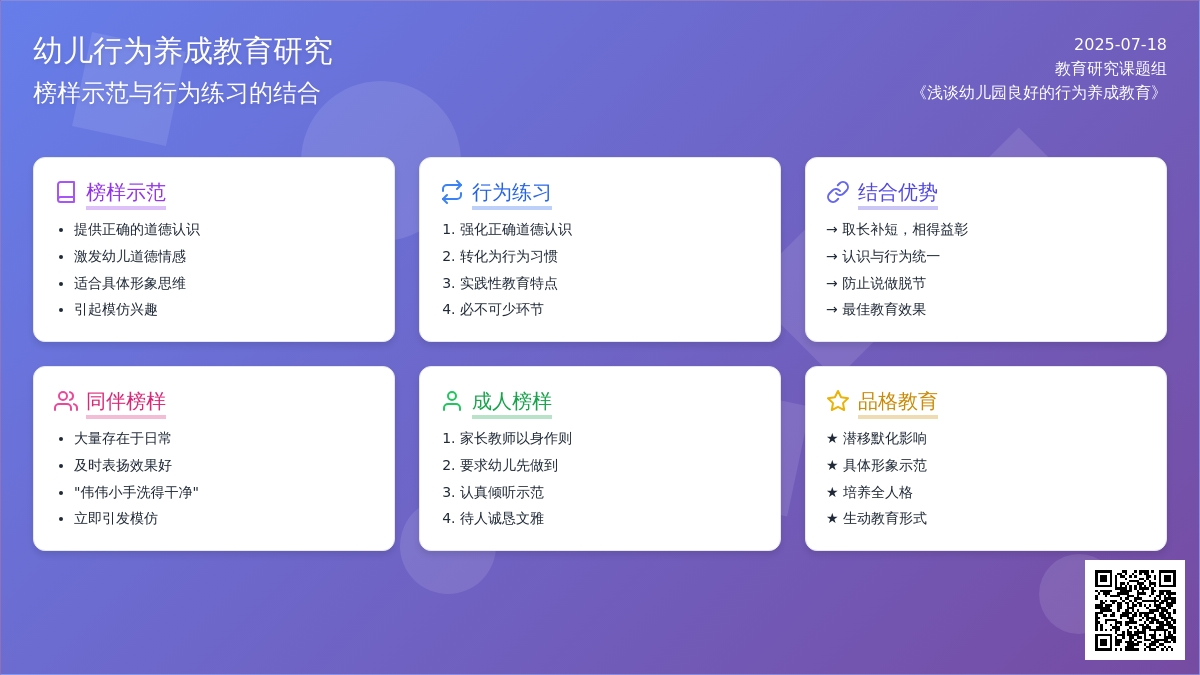 浅谈幼儿园良好的行为养成教育