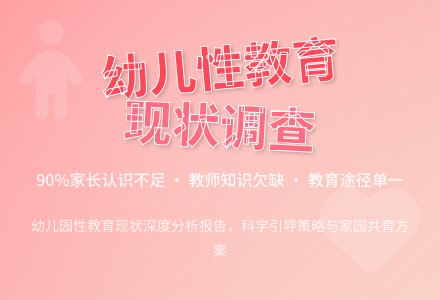 岷县幼儿园幼儿性教育状况调查报告-幼师课件网