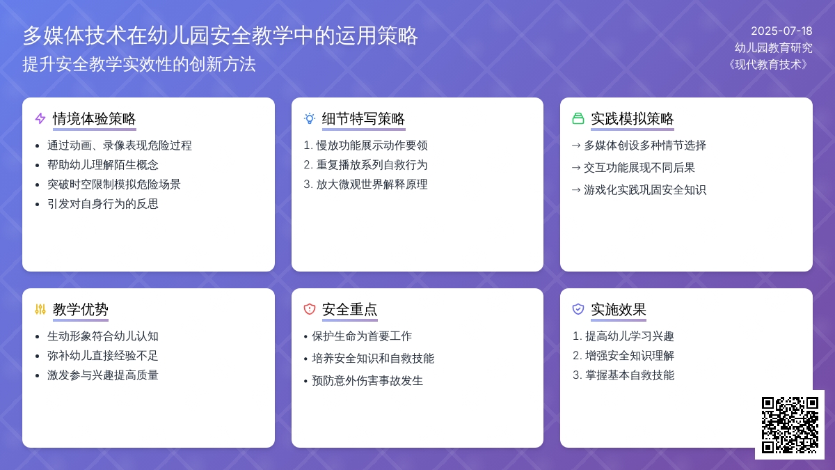 多媒体，为幼儿园安全教学保驾护航