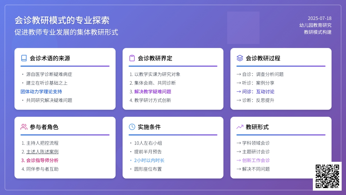 幼儿园会诊教研模式的构建