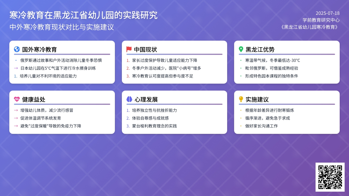 论黑龙江省幼儿园的寒冷教育