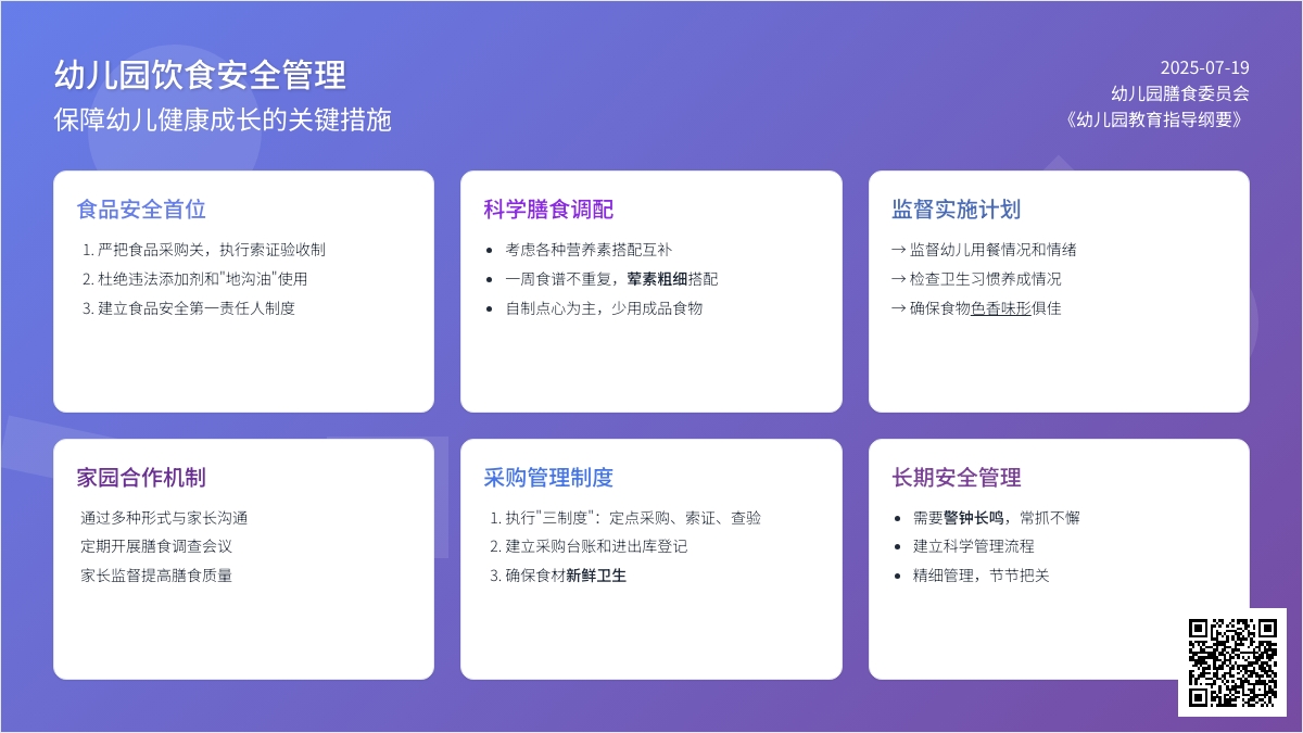 谈幼儿园饮食安全管理浅见