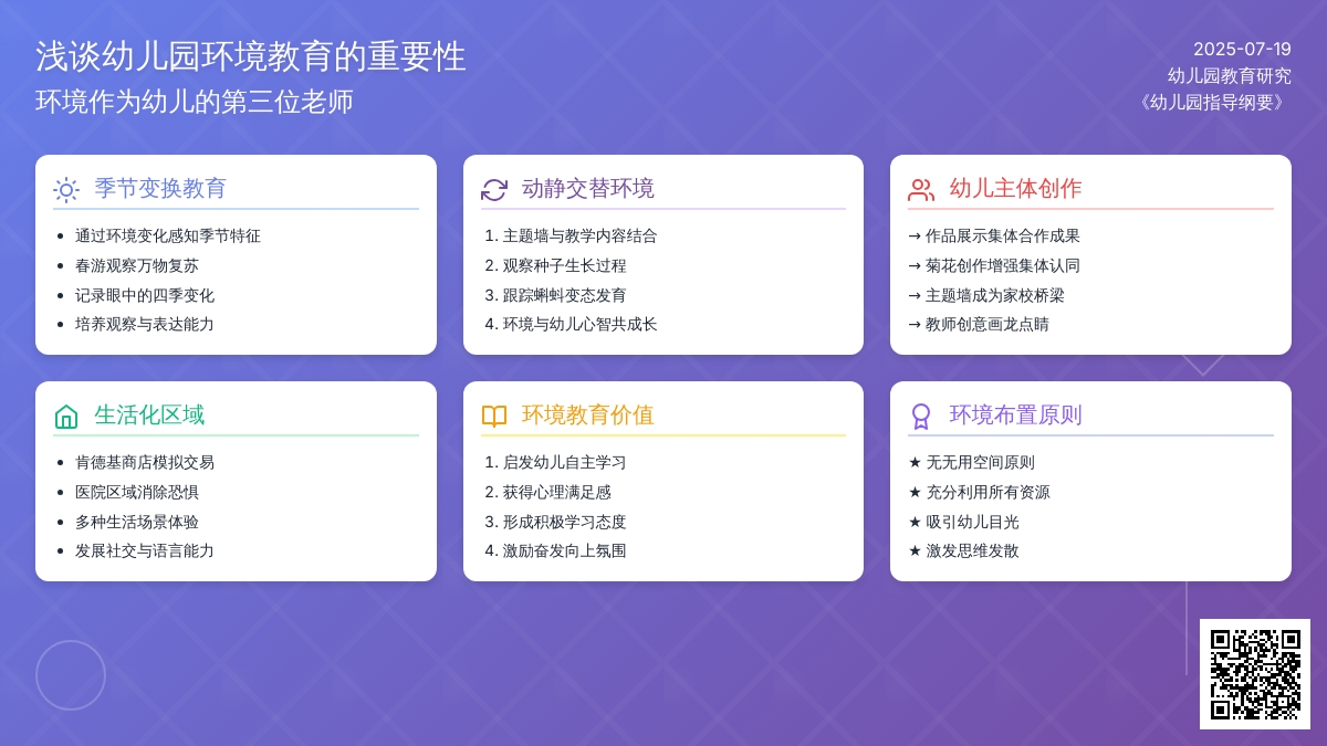 浅谈幼儿园环境教育的重要性