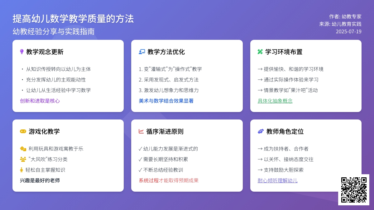 在幼儿园教学中必须循序渐进
