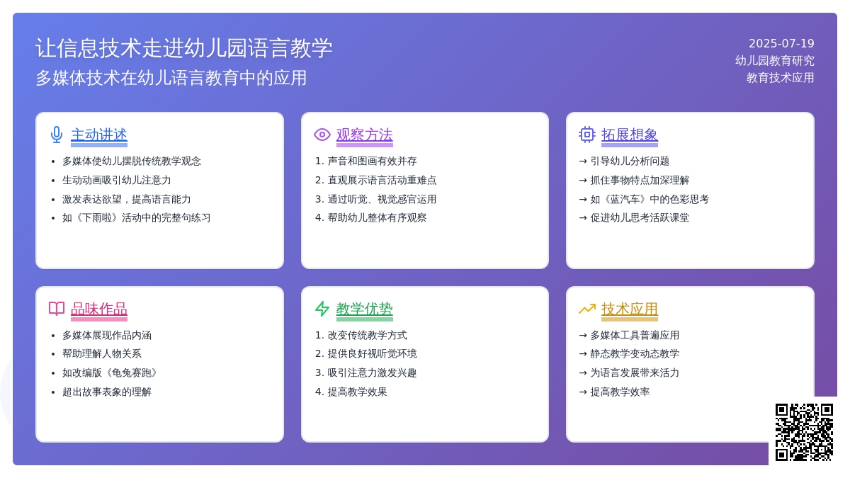 让信息技术走进幼儿园语言教学