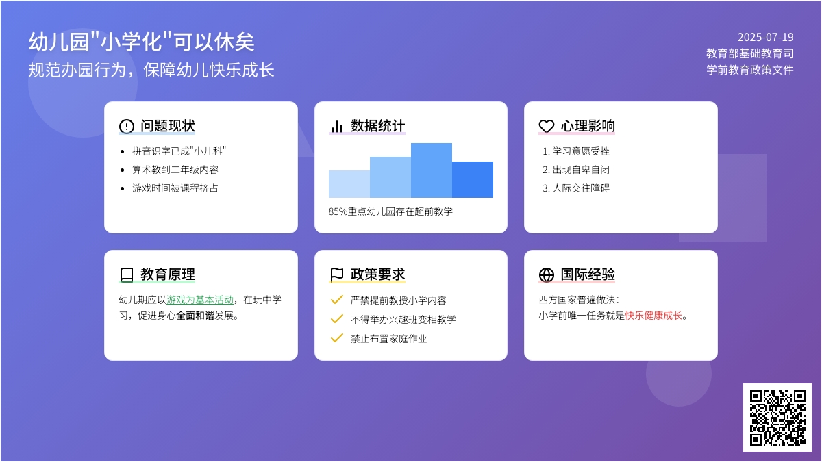 幼儿园“小学化”可以休矣