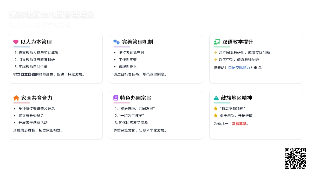 浅谈藏族地区幼儿园管理理念