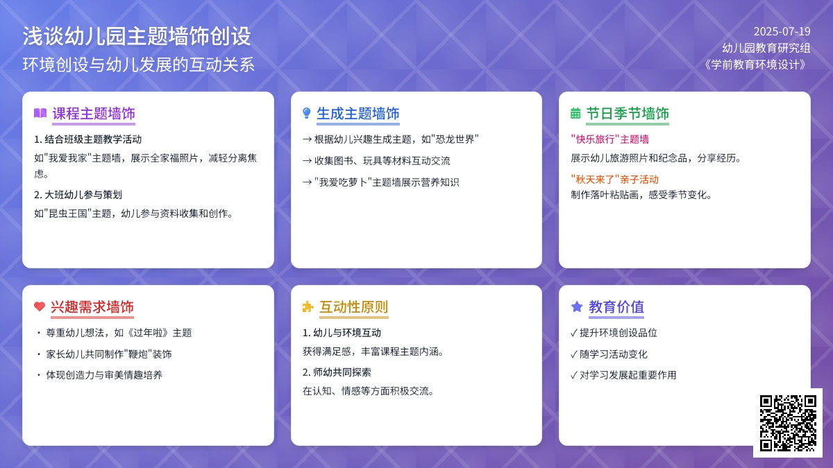 浅谈幼儿园主题墙饰创设