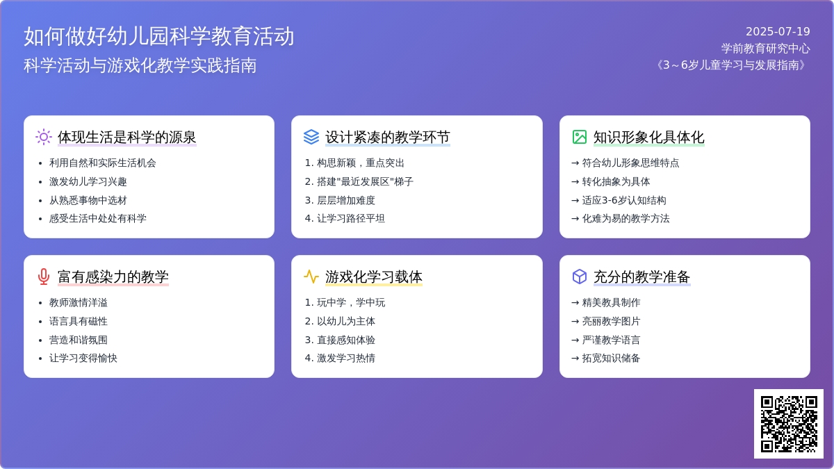 如何做好幼儿园科学教育活动