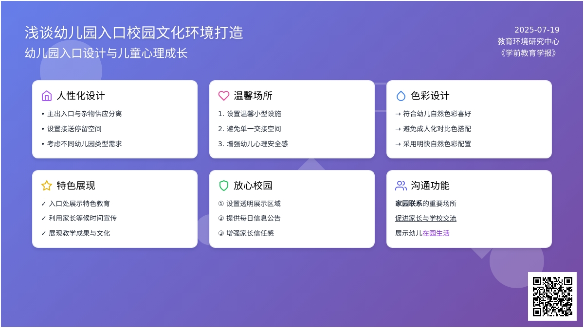 浅谈幼儿园入口校园文化环境打造