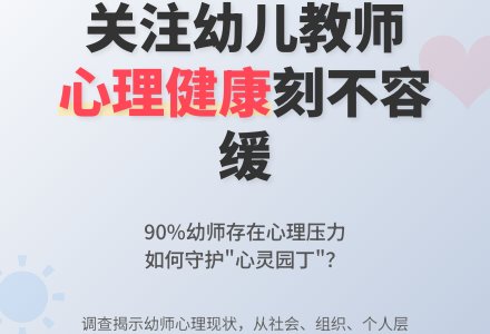 幼儿园教师心理健康现状的调查研究-幼师课件网