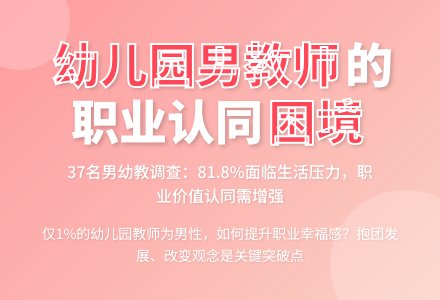 幼儿园男教教师职业认同感调查-幼师课件网