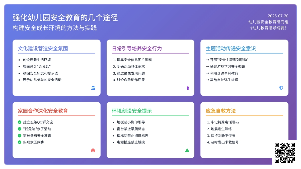 强化幼儿园安全教育的几个途径