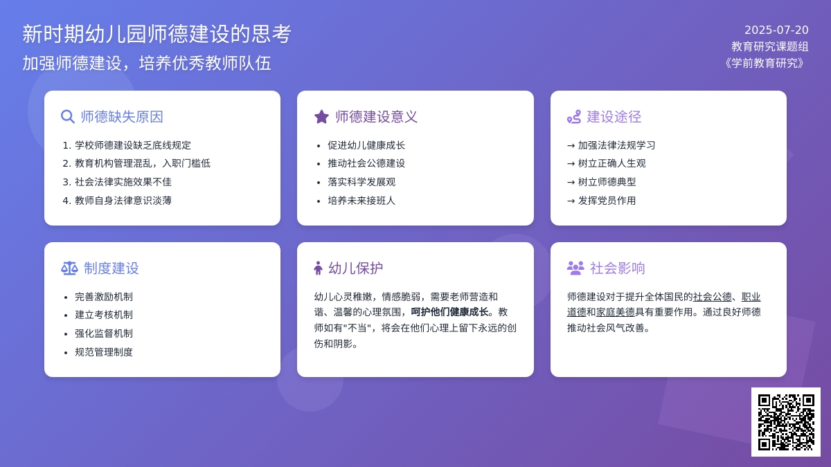 新时期幼儿园师德建设的思考