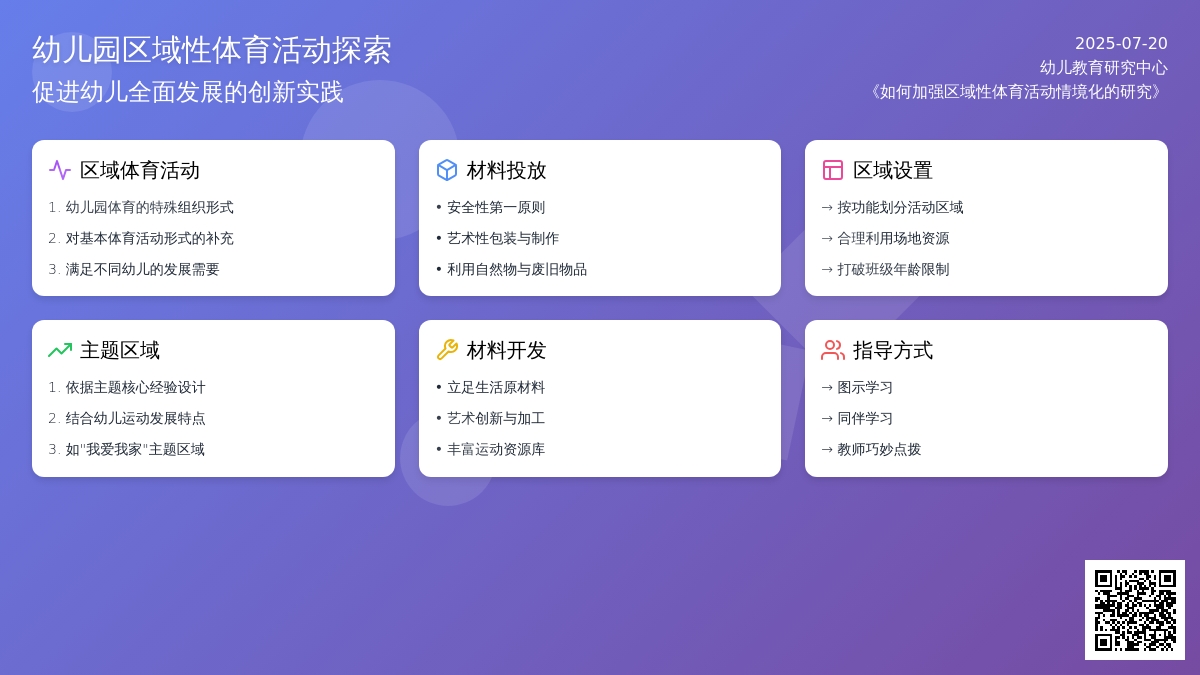 幼儿园如何开展区域性体育活动之我见