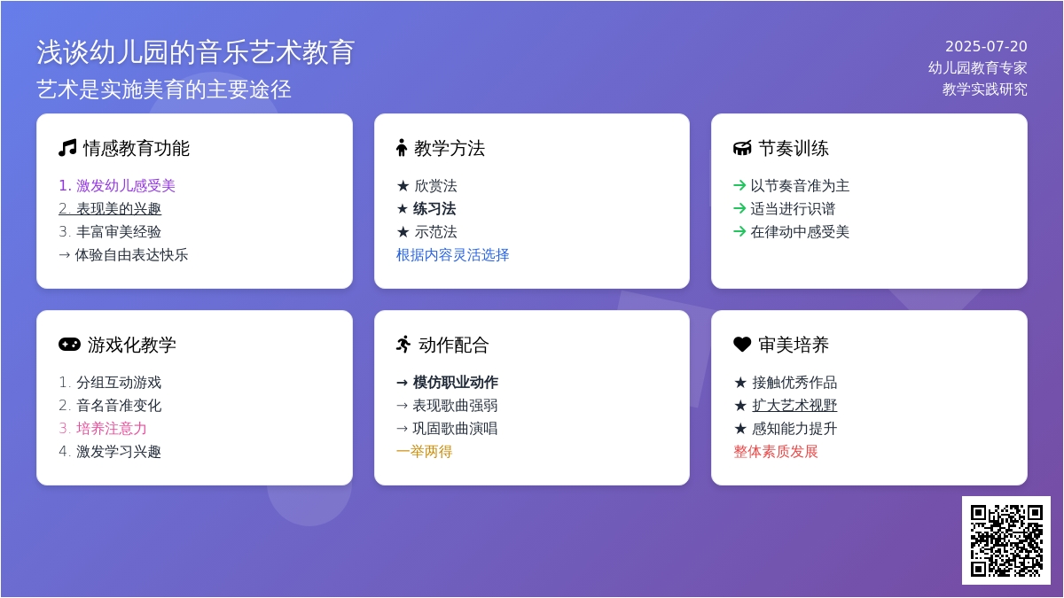 浅谈幼儿园的音乐艺术教育