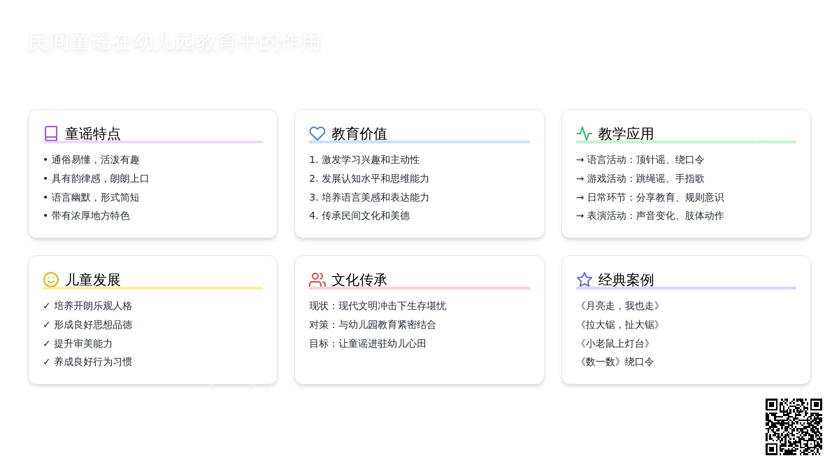 浅谈童谣在幼儿园的作用