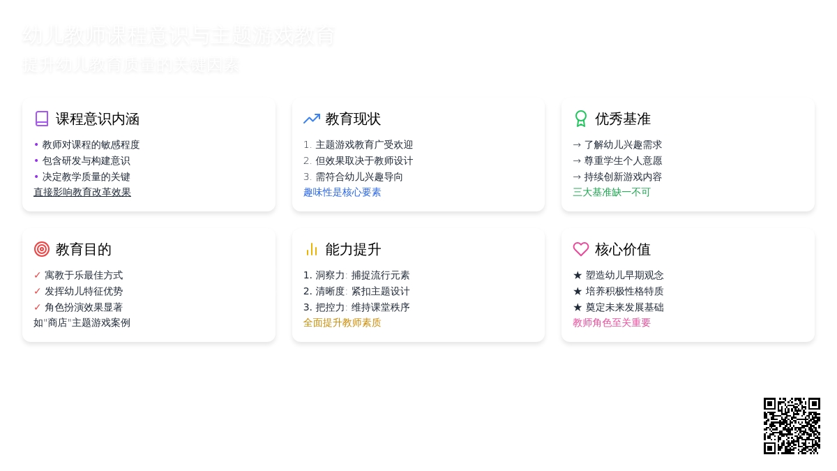 试论幼儿园教师课程意识