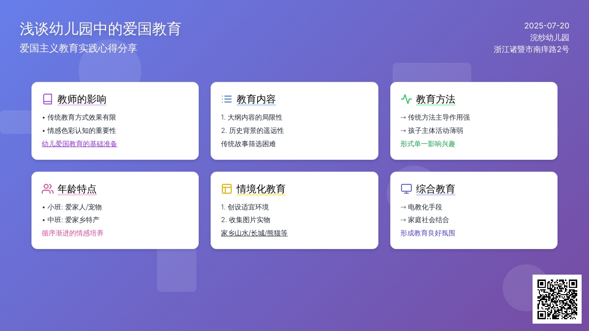浅谈幼儿园中的爱国教育