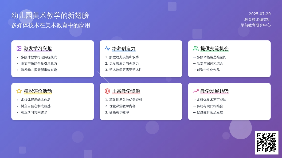 幼儿园美术教学的新翅膀