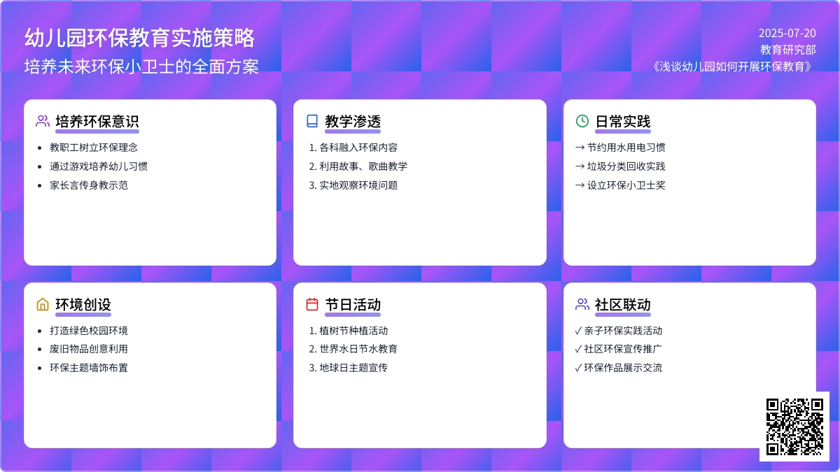 浅谈幼儿园如何开展环保教育