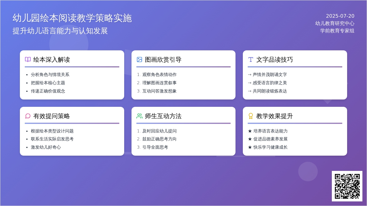 幼儿园绘本阅读教学策略实施